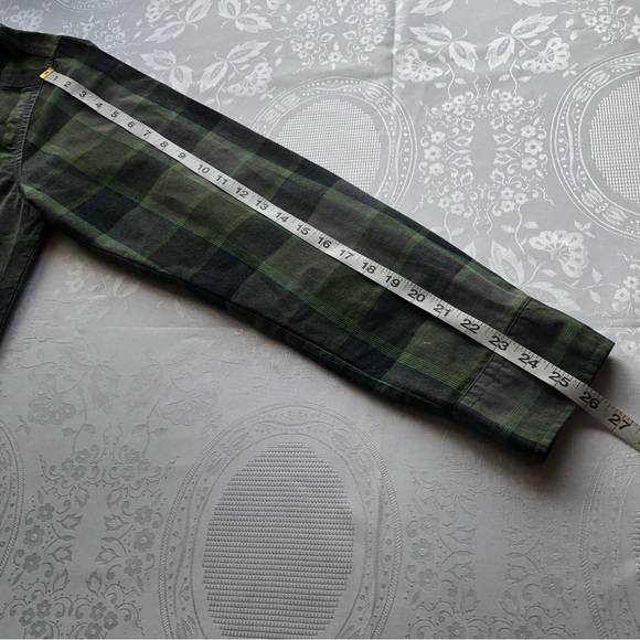 Diamond Jack Green/Gray Plaid Western Style Button-Up Shirt Women’s Size L Top - Picture 11 of 16